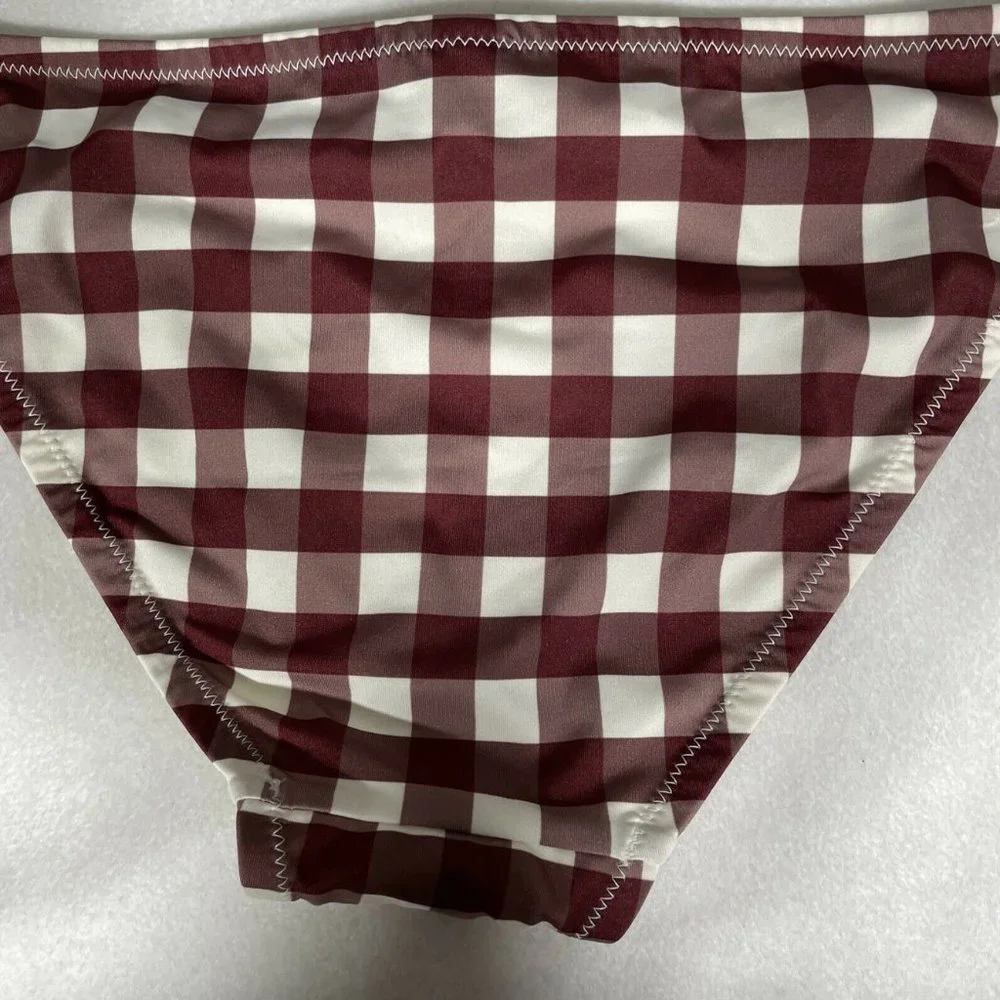 NEW‎ $88 Solid & Striped Gingham Bikini Bottoms